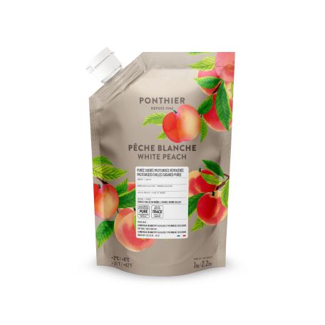 Ponthier fehér őszibarack gyümölcspüré 1kg