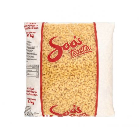 Soós 4 tojásos szarvacska tészta 5kg