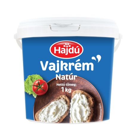 Hajdú natúr vajkrém vödrös 20% 1kg