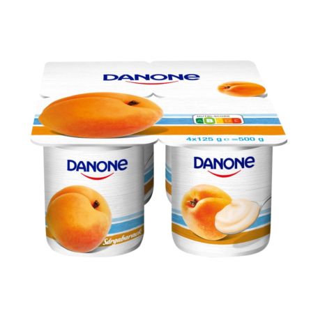 Danone könnyű és finom multipack sárgabarack ízű joghurt 4x125g