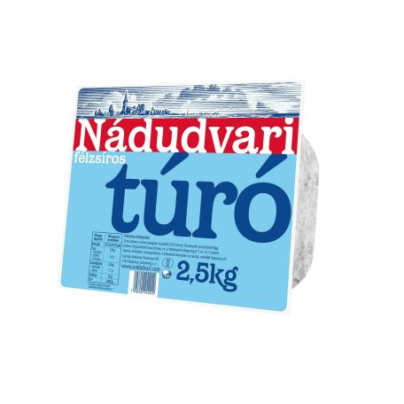 Nádudvari félzsíros tehéntúró 2,5kg
