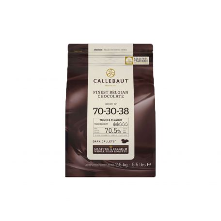 Callebaut 703038NV étcsokoládé pasztilla 70,5% 2,5kg