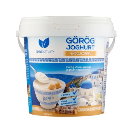 Real Nature görög joghurt nádcukros 10% 1l