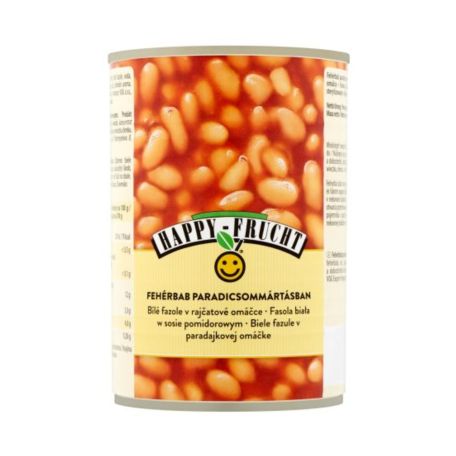Happy Frucht fehérbab paradicsommártásban 400g