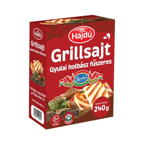 Hajdú Gyulai kolbász fűszeres grillsajt 240g