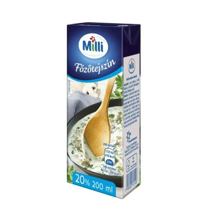 Milli UHT főzőtejszín 20% 200ml