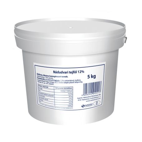 Nádudvari tejföl 12% 5l