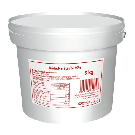 Nádudvari tejföl 20% 5l