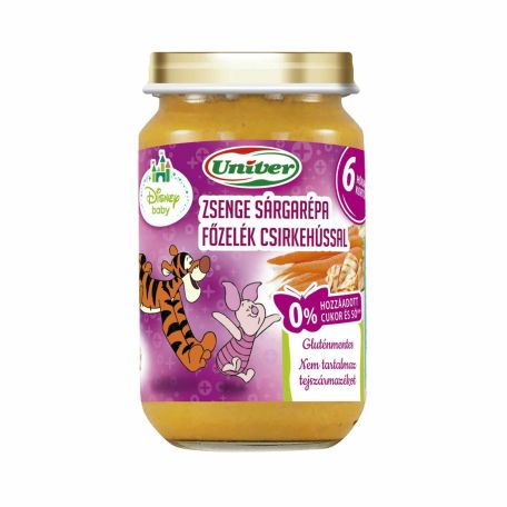 Univer bébiétel zsenge sárgarépafőzelék csirkehússal 163g