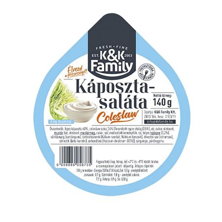 Family coleslaw káposztasaláta 140g