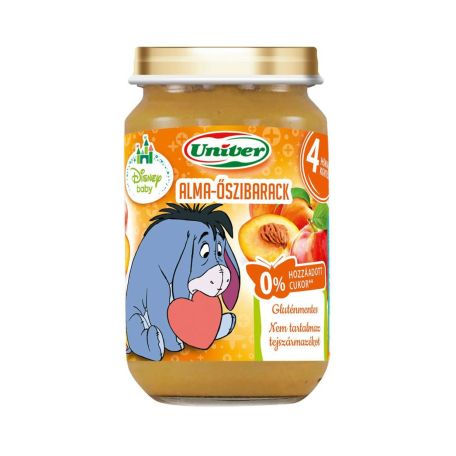 Univer bébiétel alma-őszibarack ízben 163g