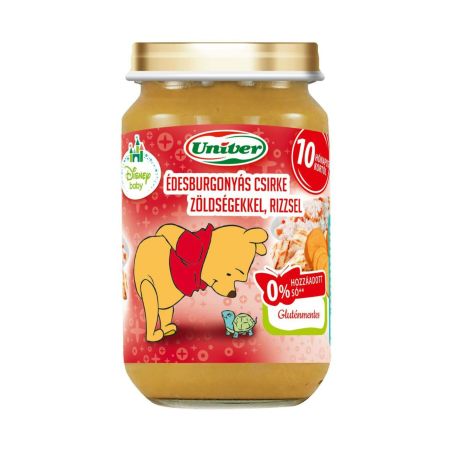 Univer bébiétel édesburgonyás csirke zöldséges rizzsel 220g
