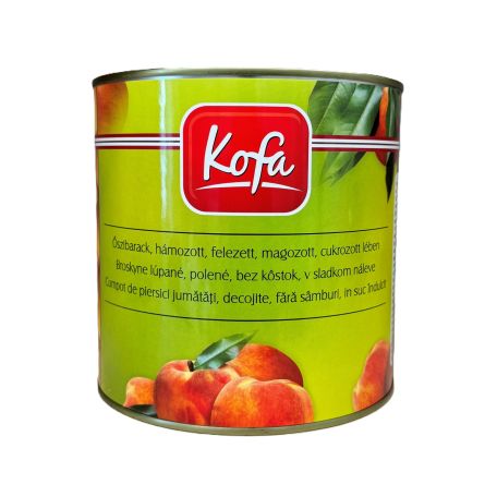 Őszibarack konzerv 2550g/1500g