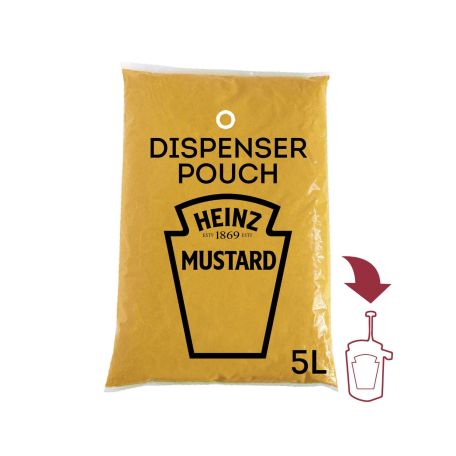 Heinz mustár zacskós 5l/5,4kg