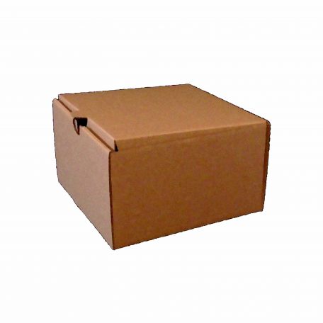 Papír hamburger doboz fedeles kraft 150x150x90