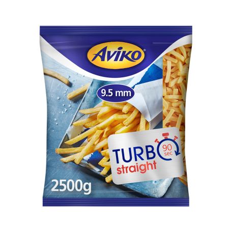 Aviko Premium Turbo hasábburgonya 9,5mm gyorsfagyasztott 2500g