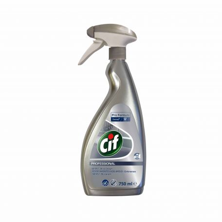 Cif Professional rozsdamentes tisztítószer acél és üveg felületre 750ml
