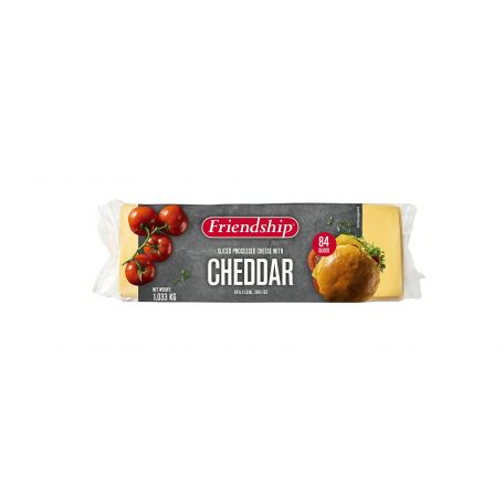 Friendship vörös cheddar sajt szeletelt (84 szelet) 1,033kg
