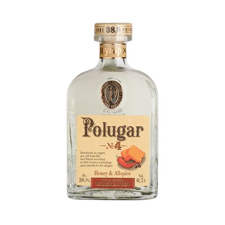 Polugar N.4 - Honey & Allspice vodka 38,5%  0,7l