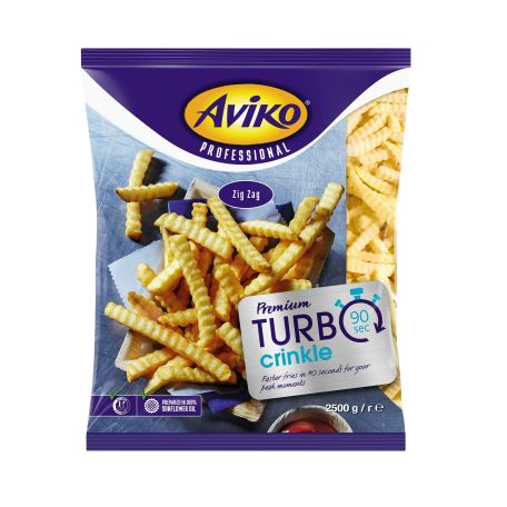 Aviko zig zag másfél perces turbó fagyasztott hasábburgonya 2,5kg