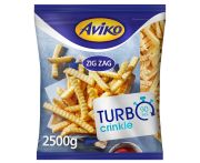 Aviko Premium Turbo hullámos hasábburgonya gyorsfagyasztott 2500g