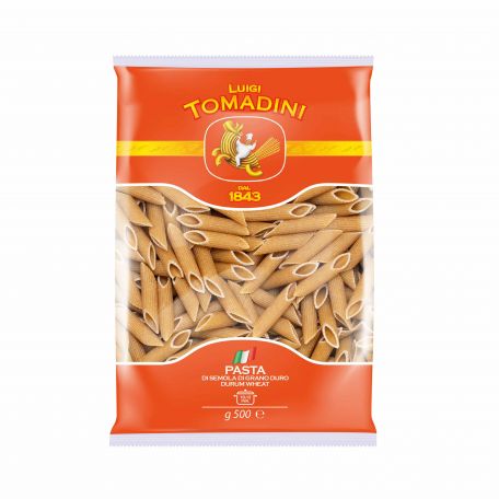 Tomadini teljes kiőrlésű penne tészta 500g