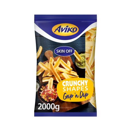 Aviko Grip 'n Dip csónakburgonya ropogós bevonattal gyorsfagyasztott 2500g
