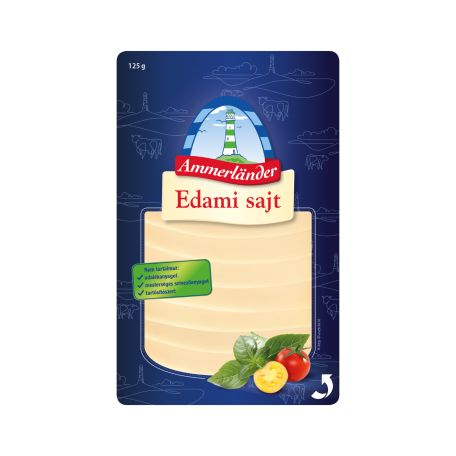 Ammerland szeletelt edami sajt 125g