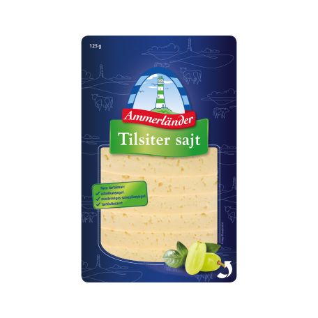 Ammerland szeletelt tilsiter sajt 125 g