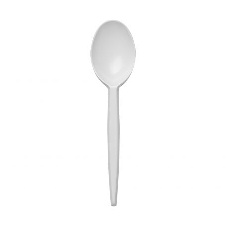 Műanyag kanál újrahasználható 19cm (50db/csomag)