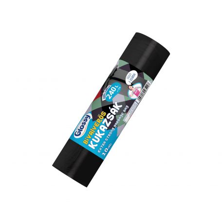 Szemeteszsák újrahasznosított bivalyerős 240L/10db 30µ