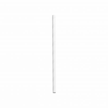 Papír szívószál fehér 6x197mm 250db/csomag