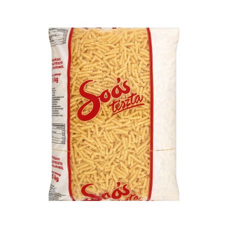 Soós 4 tojásos fusilli tészta 5kg