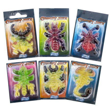 Creepy Jelly rovar zselé cukorka (66db/kínáló)