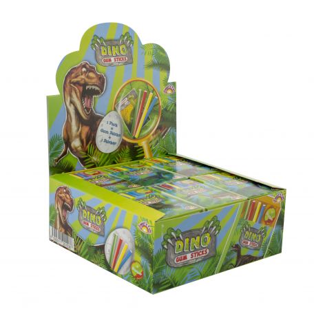 Dino bubble gum sticks rágógumi 18db