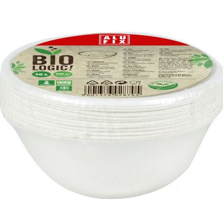 Alufix komposztálható cukornád leveses tál 200ml (50db/csomag)