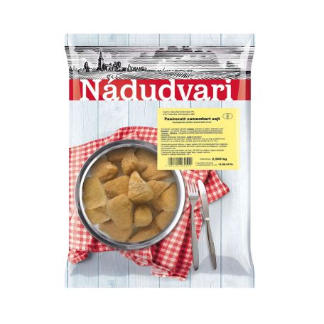 Nádudvari fagyasztott panírozott camembert sajt nuggets 2,5kg