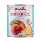 Albatross felezett őszibarack konzerv vízben 850ml/820g/470g
