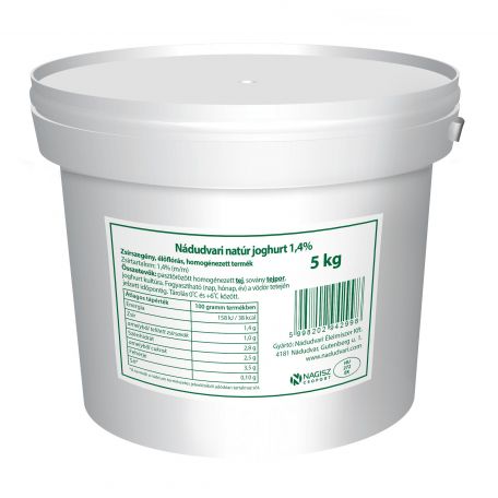 Nádudvari vödrös joghurt 1,4% 5l