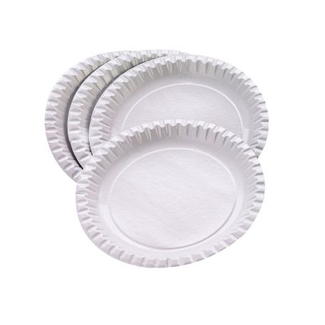 Papírtányér/tortatálca kerek 19cm 500db/karton