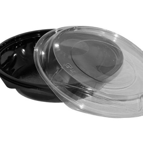 Fekete tégely 400 ml-es X (HOTFORM) (100db/csomag) PET