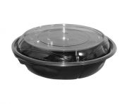 Fekete tégely 800 ml-es X(HOTFORM) (150db/csomag) PET