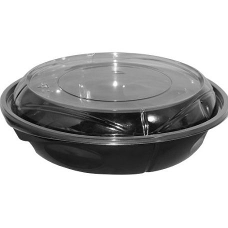 Fekete tégely 800 ml-es X(HOTFORM) (150db/csomag) PET