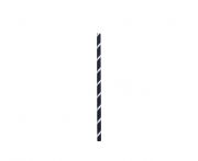 Szívószál papír 230×8 mm fekete-fehér (150 db/csomag)