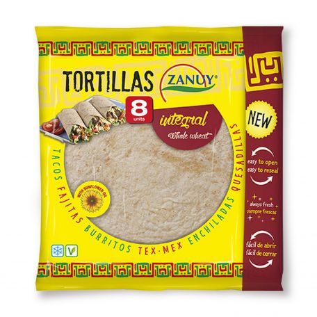 Zanuy teljes kiőrlésű tortilla 20cm 8db/320g