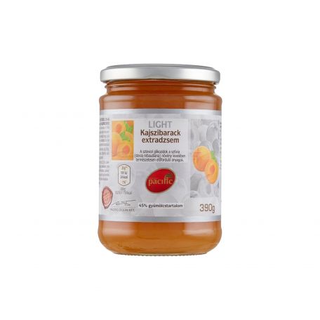 Pacific light kajszibarack extra dzsem csökkentett energiatartalmú 45% 390g
