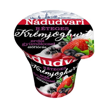Nádudvari réteges krémjoghurt erdei gyümölccsel 180g