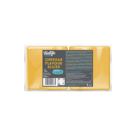 Violife szeletelt cheddar ízesítésű vegán növényi készítmény 500g