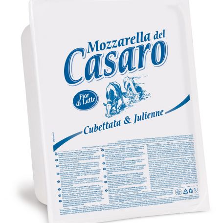 Casaro fior di latte julienne reszelt mozzarella sajt 2,5kg