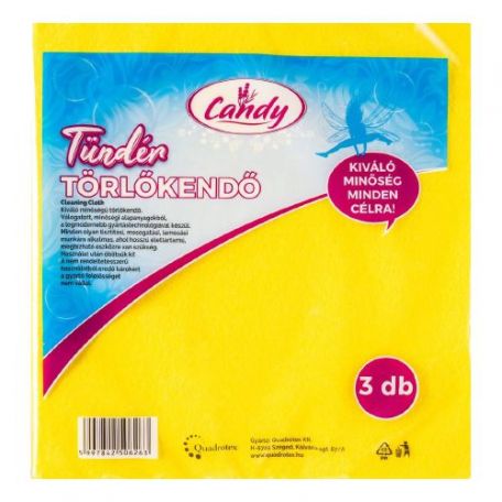 Candy általános törlőkendő 3db-os "Tündér"